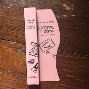 7 day eyebrow tattoo - brown